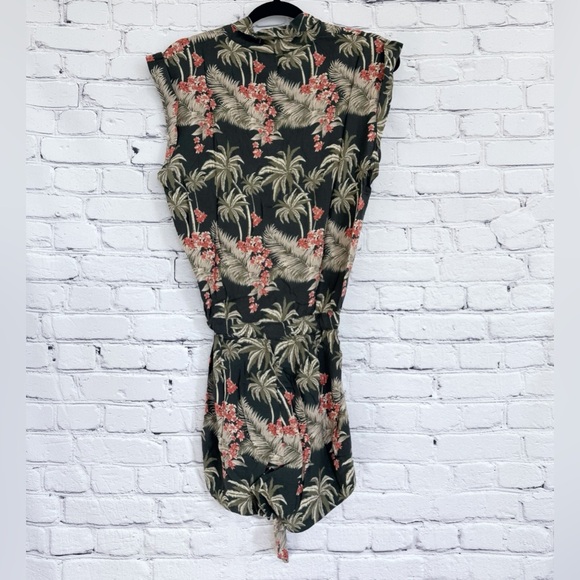 New One Teaspoon Palm Kingston Playsuit Romper Black Floral Size XS - Picture 8 of 10